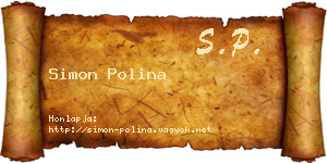 Simon Polina névjegykártya
